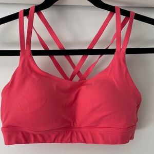 Under Armour hot pink strappy sports bra